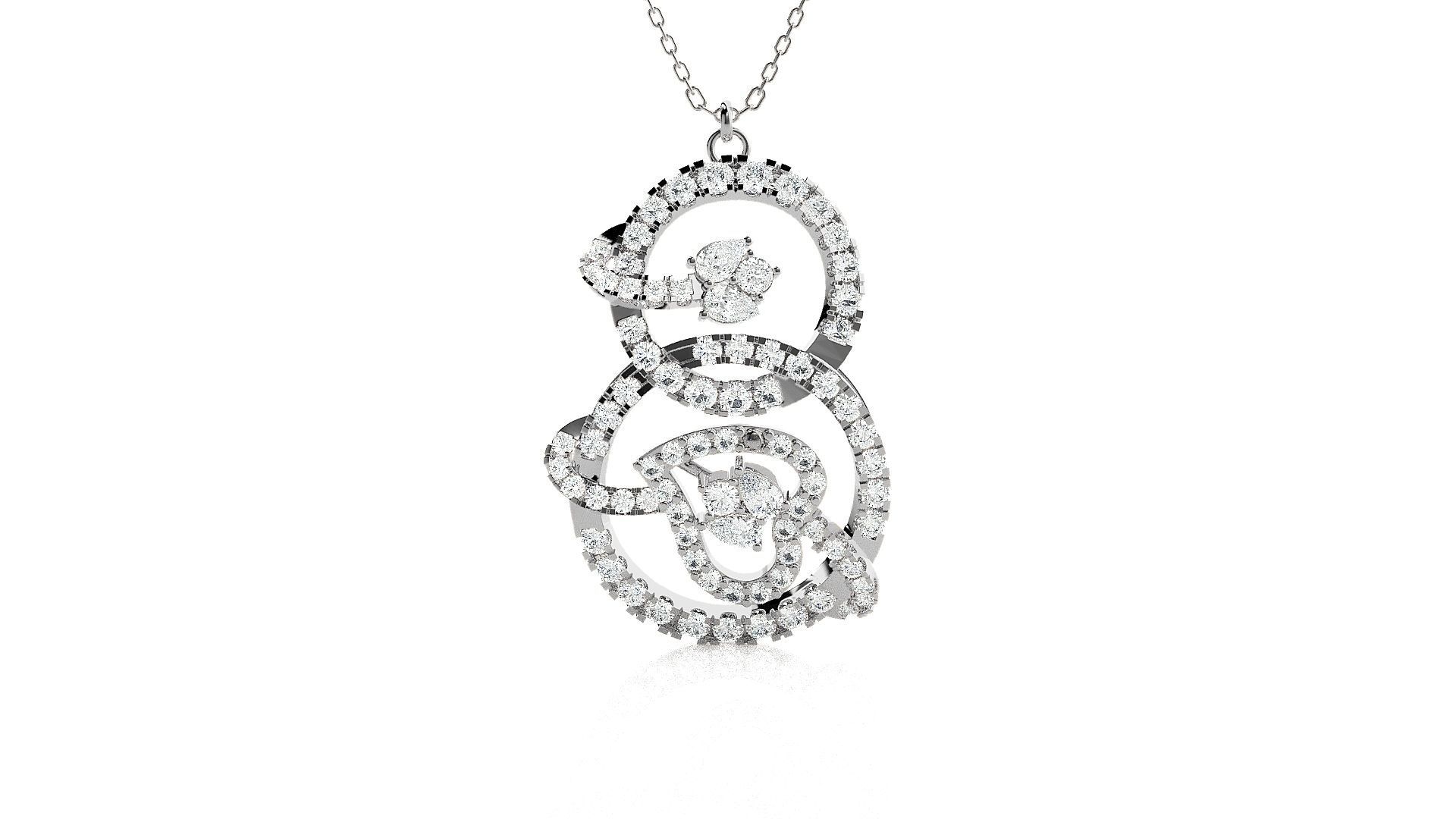 Heart Love valentine High Jewelry Pendant Earrings Set 3dm stl 3D print model_10