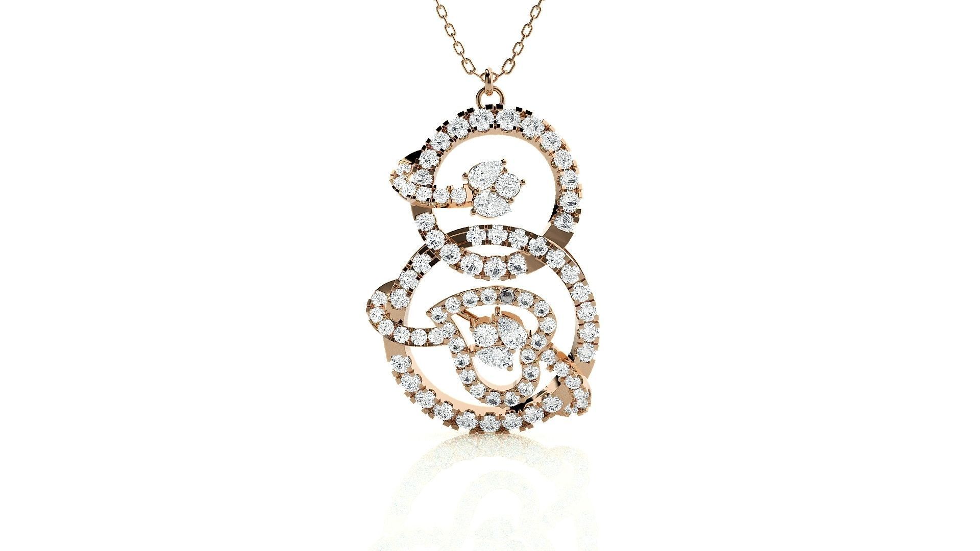 Heart Love valentine High Jewelry Pendant Earrings Set 3dm stl 3D print model_1