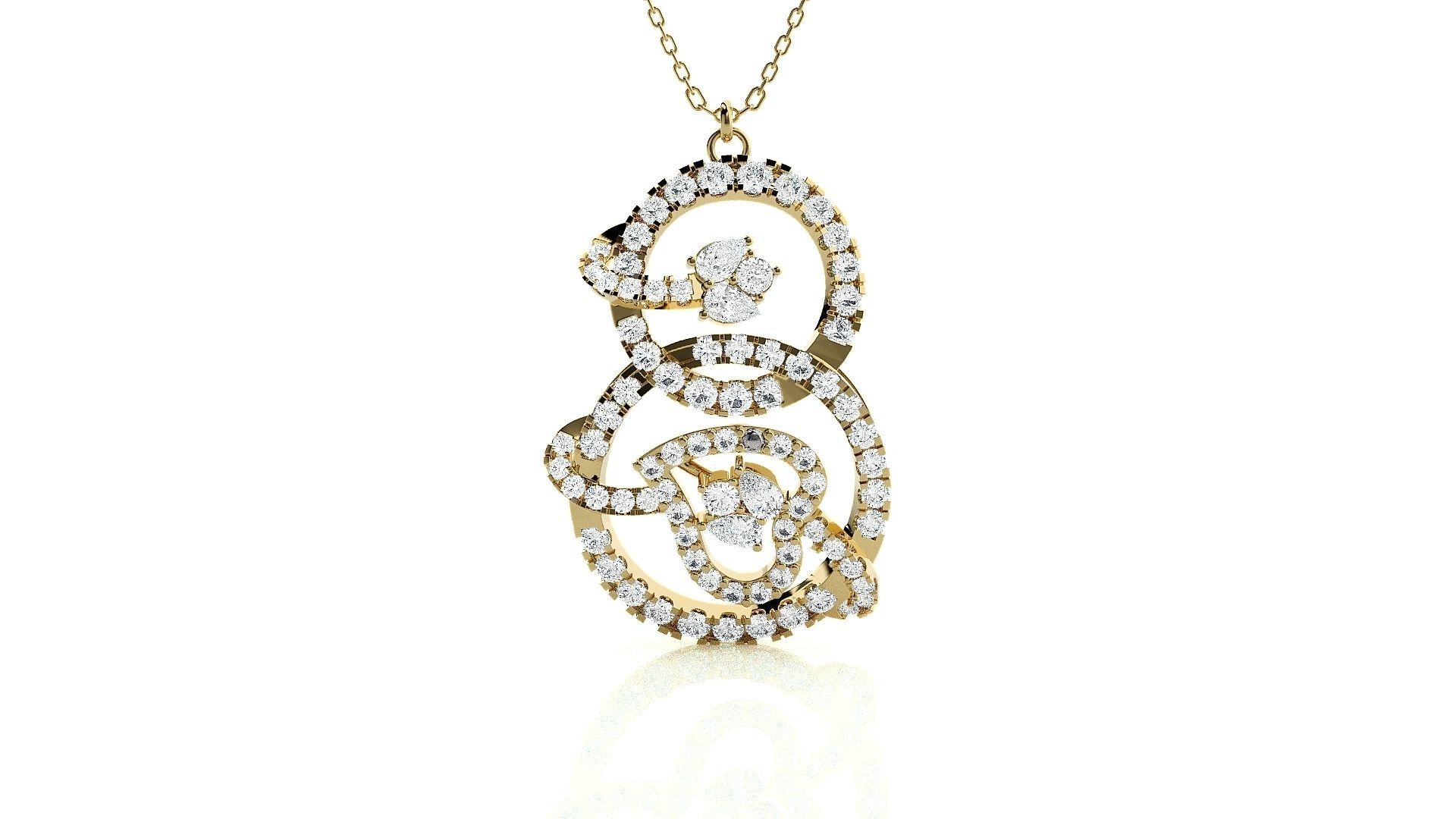 Heart Love valentine High Jewelry Pendant Earrings Set 3dm stl 3D print model_16