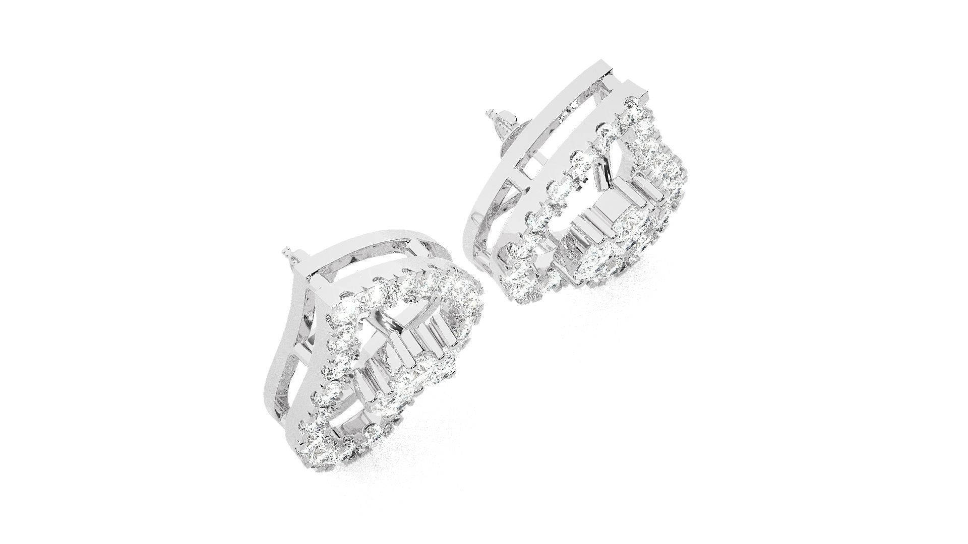 Heart Love valentine High Jewelry Pendant Earrings Set 3dm stl 3D print model_12