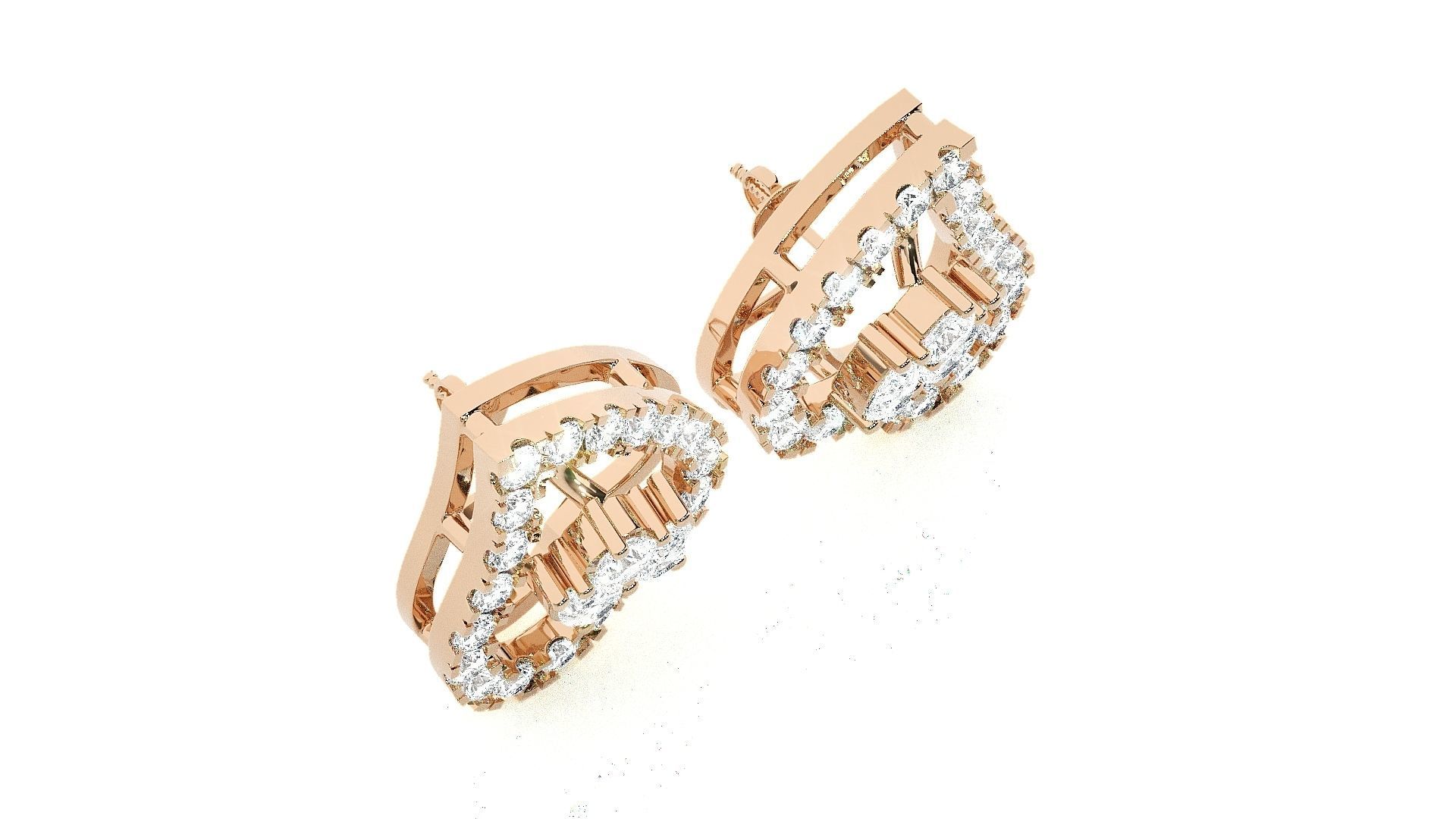 Heart Love valentine High Jewelry Pendant Earrings Set 3dm stl 3D print model_4