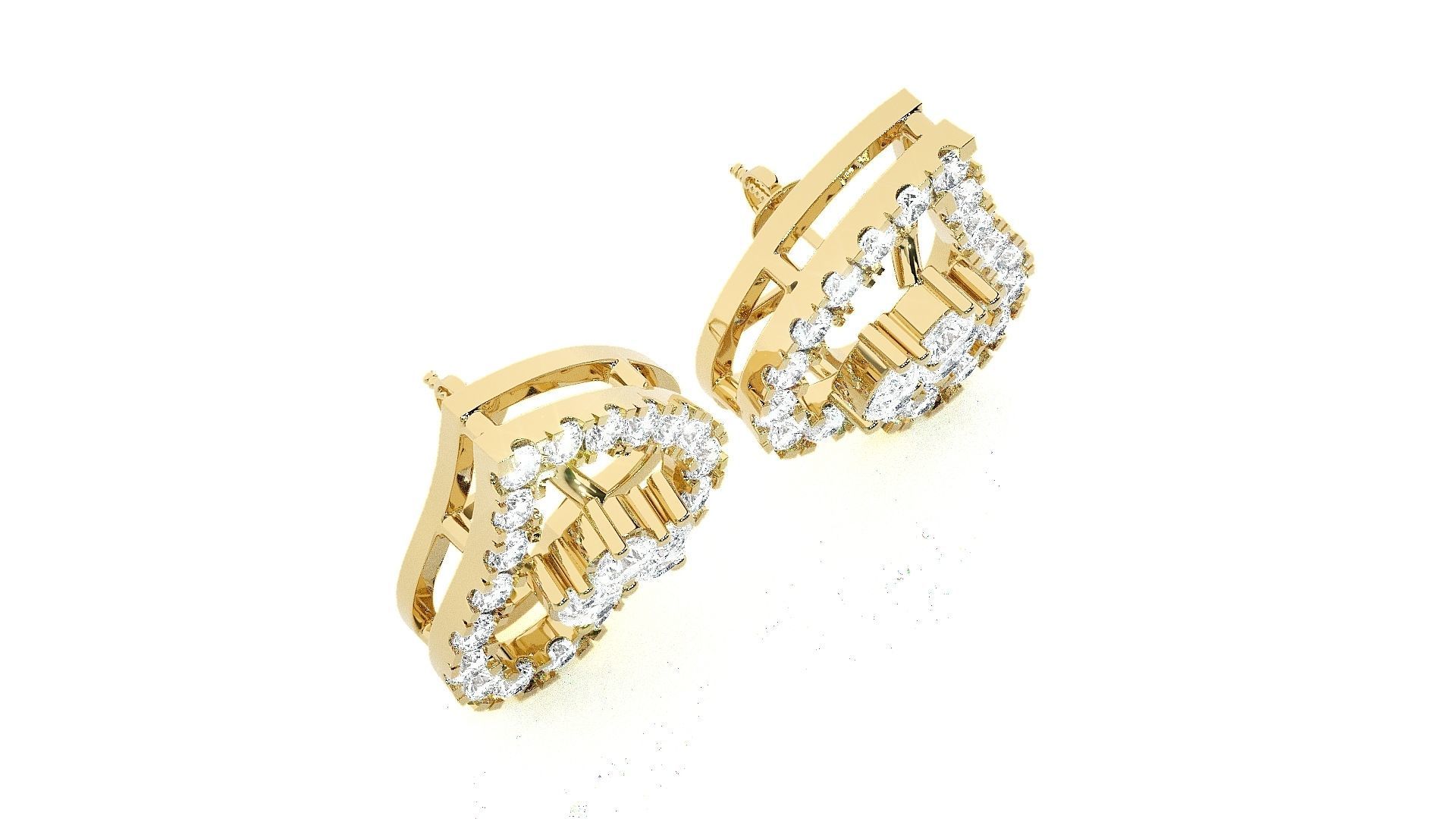 Heart Love valentine High Jewelry Pendant Earrings Set 3dm stl 3D print model_18