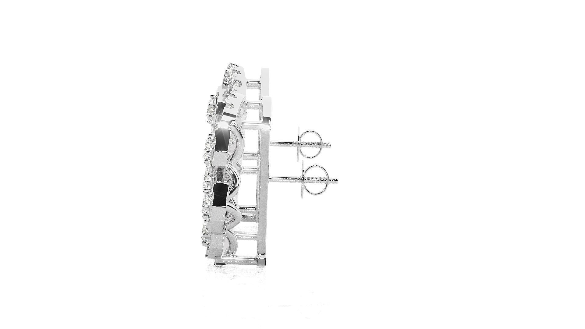 High Jewelry Pendant Earrings Set 3dm stl obj mtl gltf glb  3D print model_13