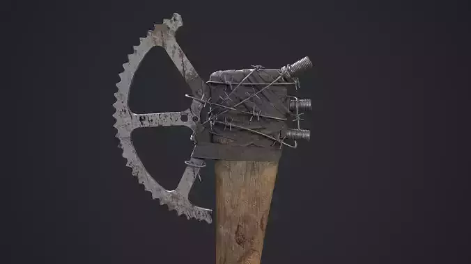 Homemade post - Apocalyptic Axe