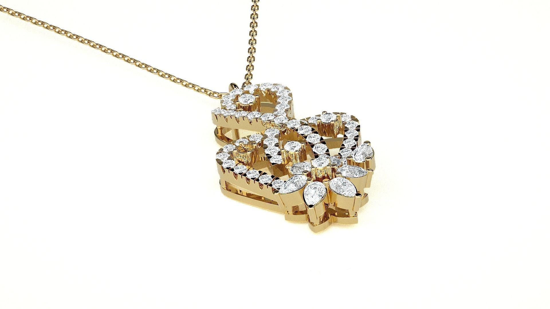 Light wt Pendant Earrings Set 3dm stl obj mtl gltf glb renders  3D print model_21