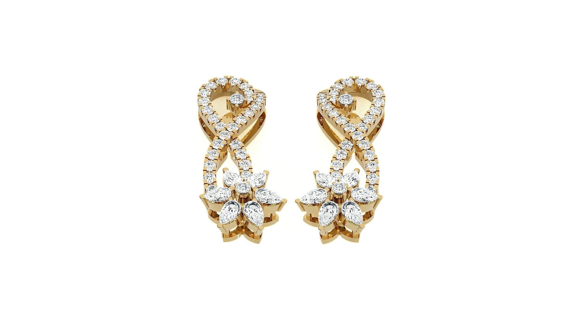 Light wt Pendant Earrings Set 3dm stl obj mtl gltf glb renders  3D print model_17