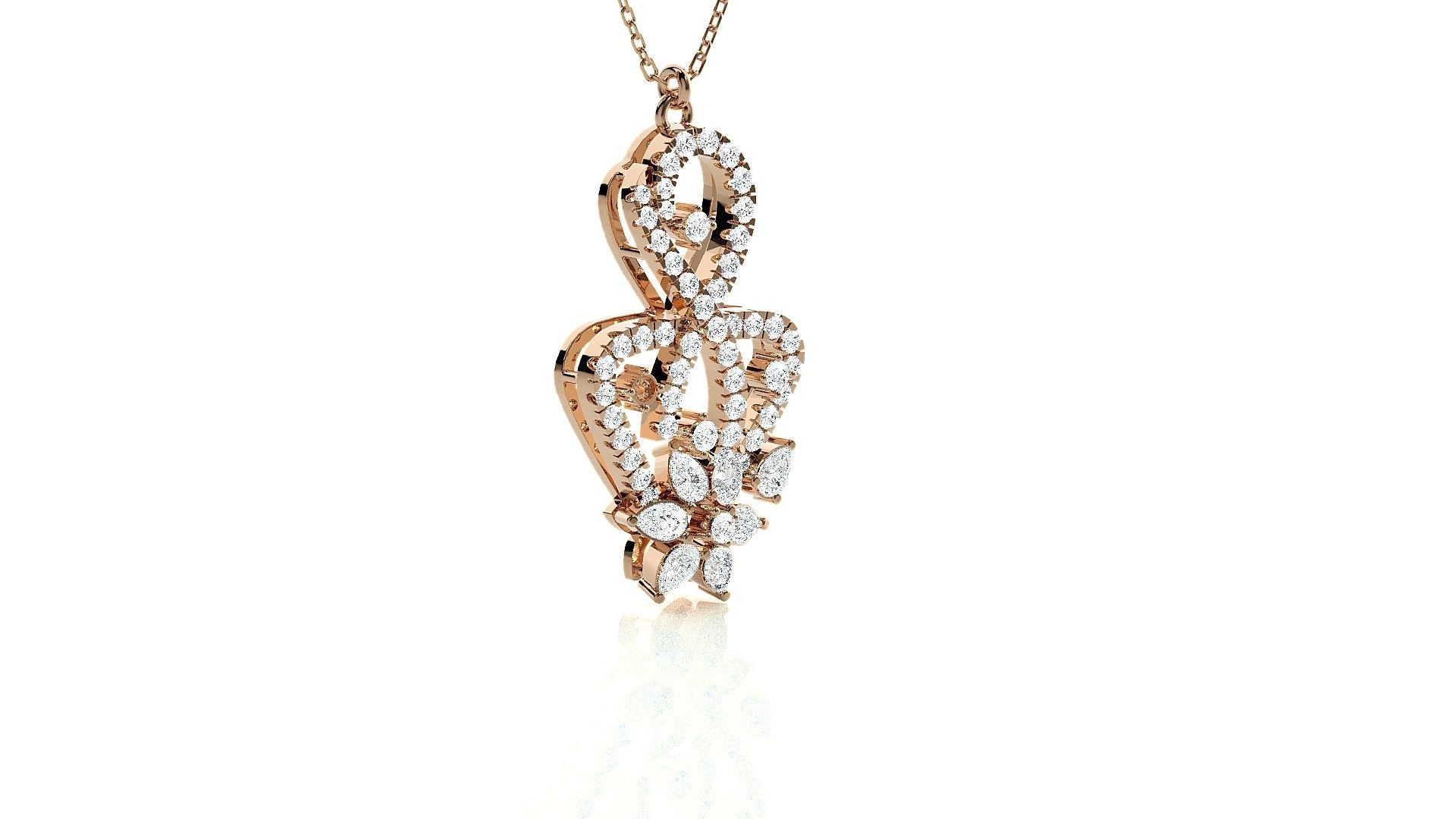 Light wt Pendant Earrings Set 3dm stl obj mtl gltf glb renders  3D print model_3