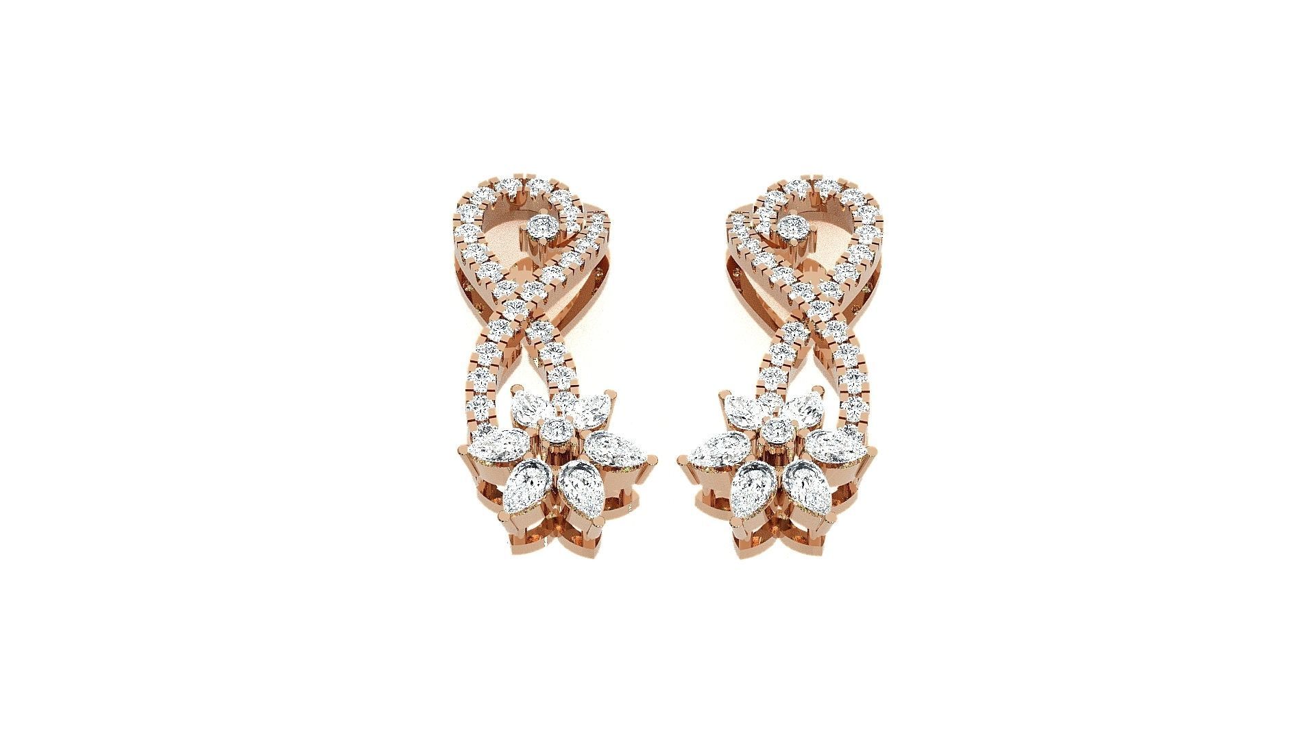 Light wt Pendant Earrings Set 3dm stl obj mtl gltf glb renders  3D print model_2