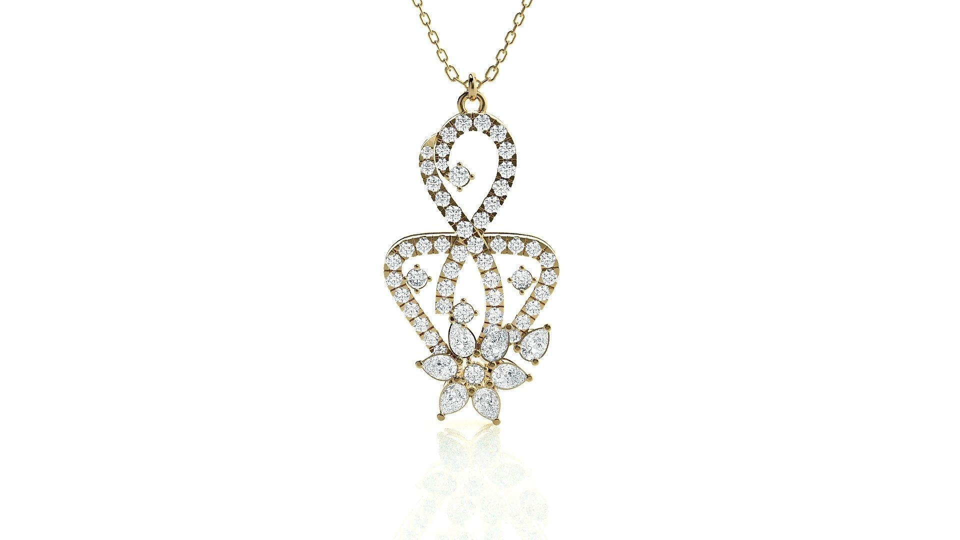 Light wt Pendant Earrings Set 3dm stl obj mtl gltf glb renders  3D print model_16