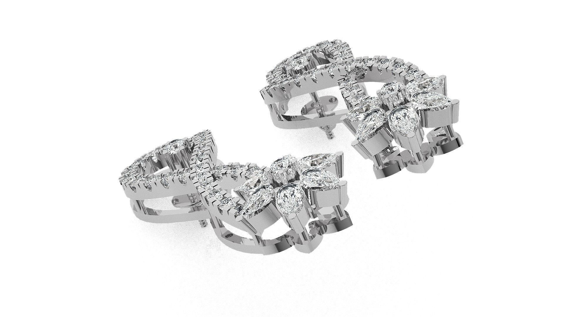 Light wt Pendant Earrings Set 3dm stl obj mtl gltf glb renders  3D print model_12