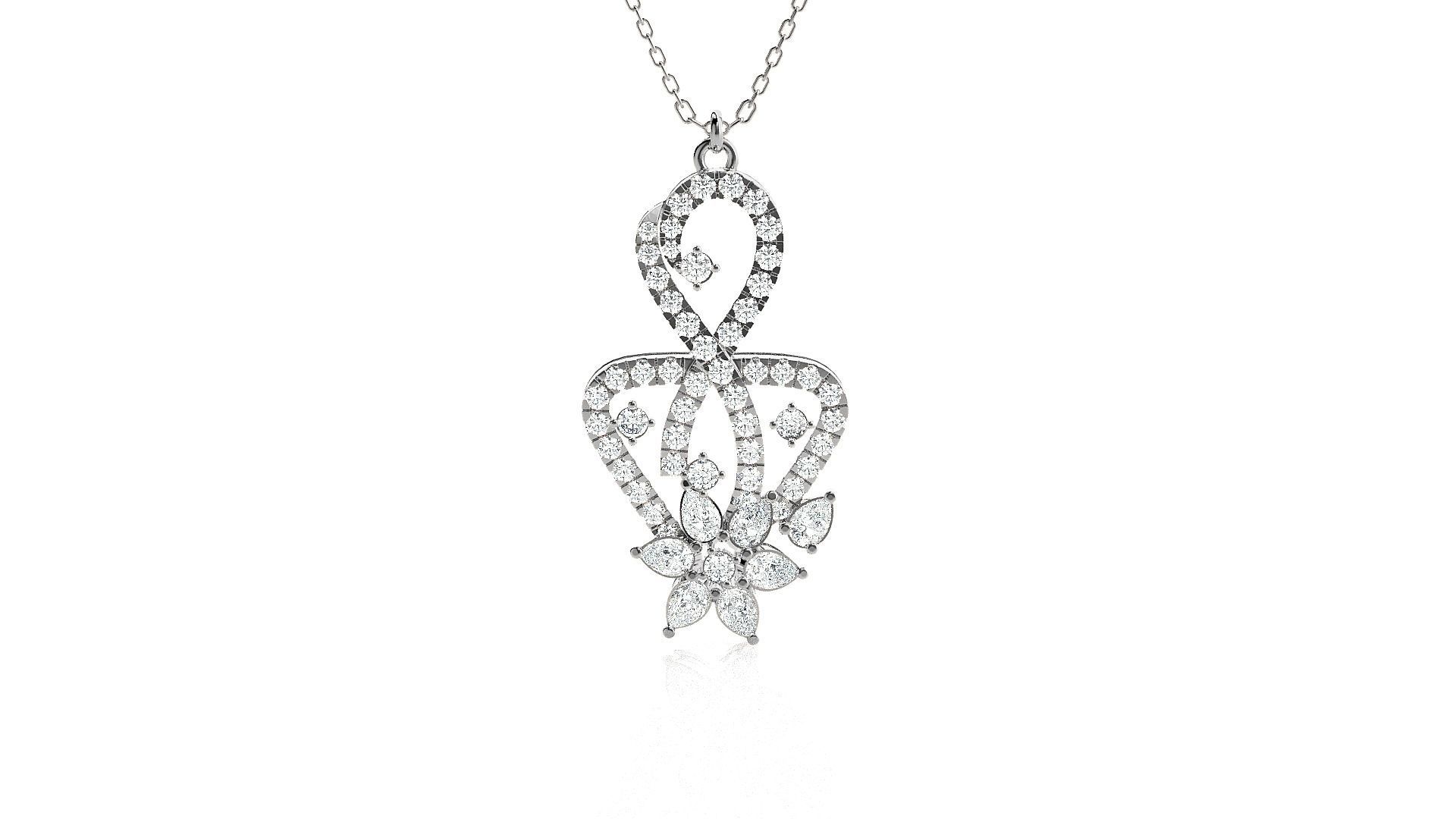 Light wt Pendant Earrings Set 3dm stl obj mtl gltf glb renders  3D print model_9