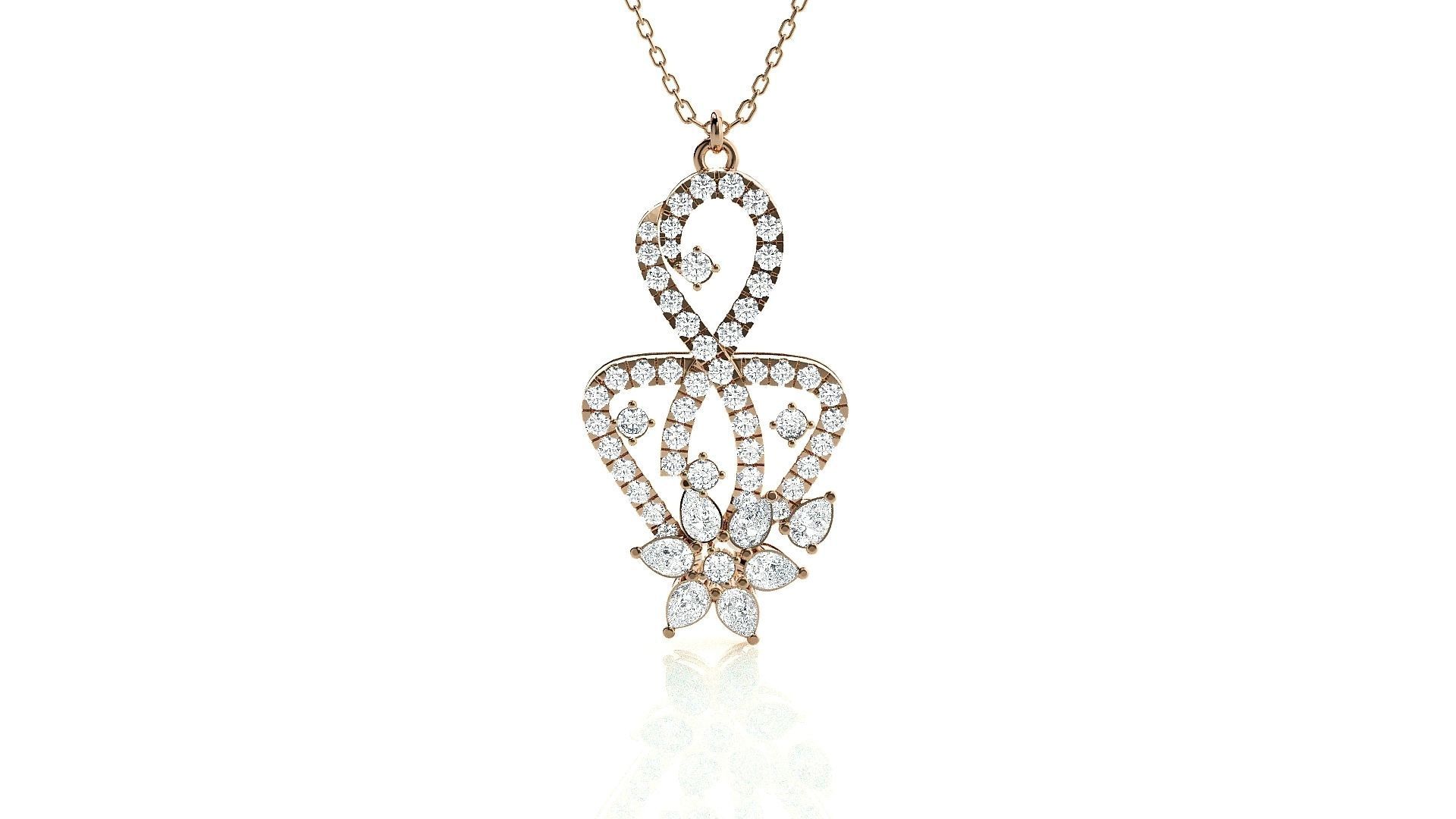 Light wt Pendant Earrings Set 3dm stl obj mtl gltf glb renders  3D print model_1