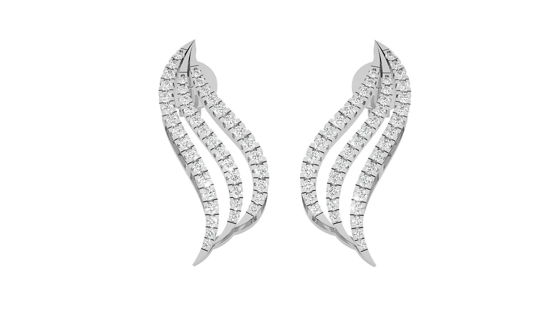 High Jewelry Pendant Earrings Set 3dm stl obj mtl gltf glb  3D print model_10