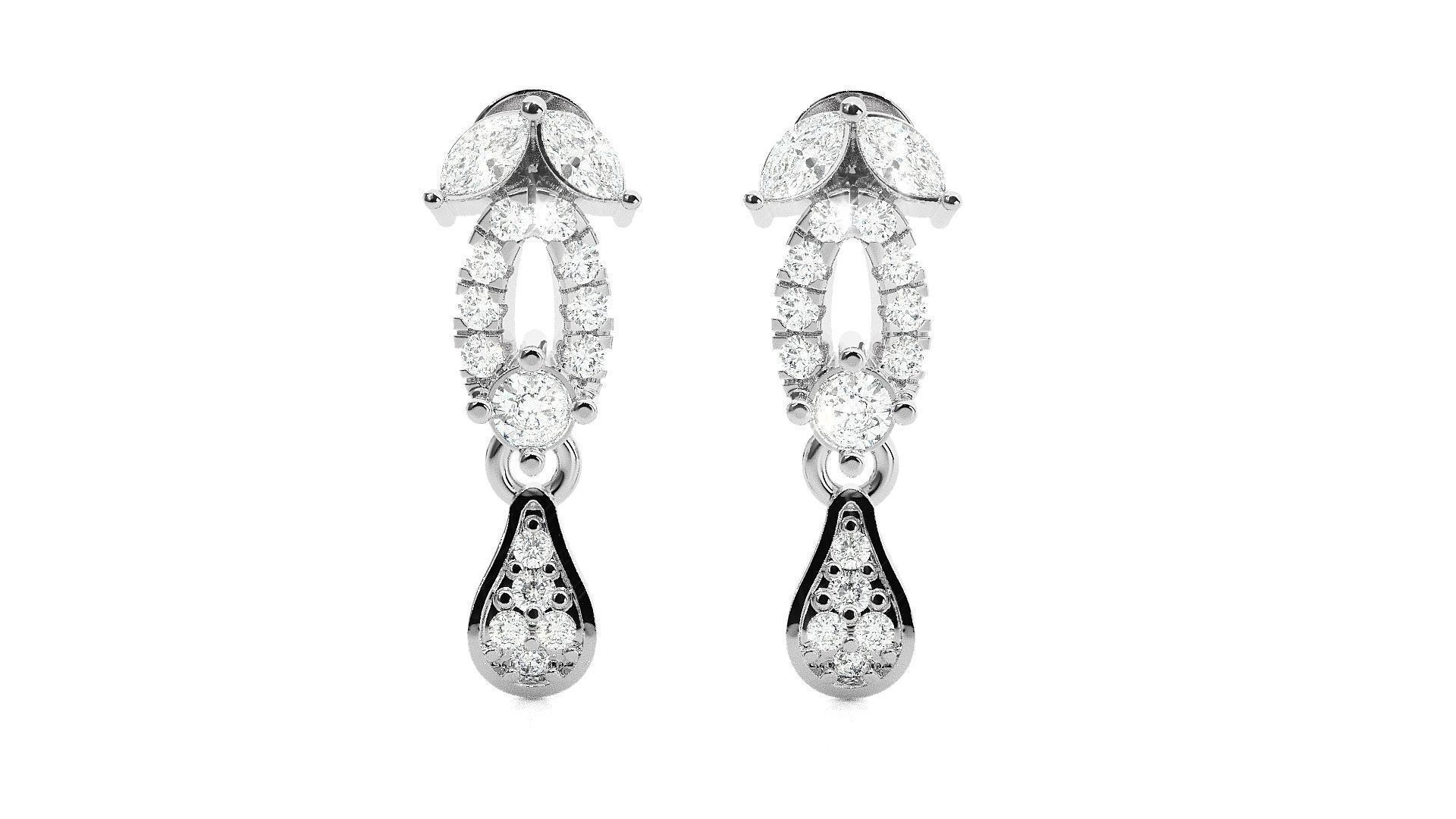 Beetle High Jewelry Pendant Earrings Set 3dm stl obj mtl gltf 3D print model_11