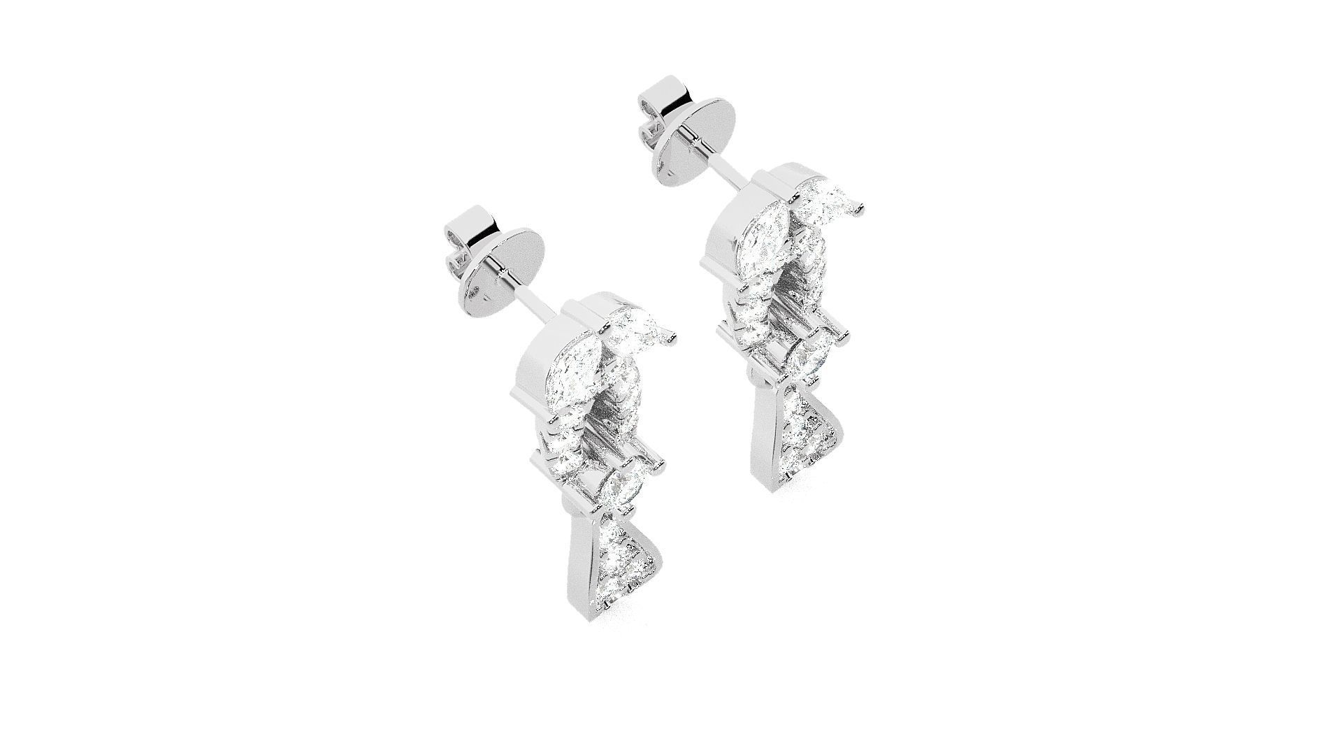 Beetle High Jewelry Pendant Earrings Set 3dm stl obj mtl gltf 3D print model_13