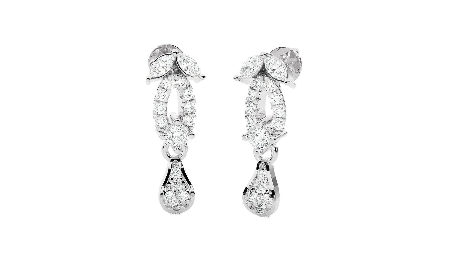 Beetle High Jewelry Pendant Earrings Set 3dm stl obj mtl gltf 3D print model_16