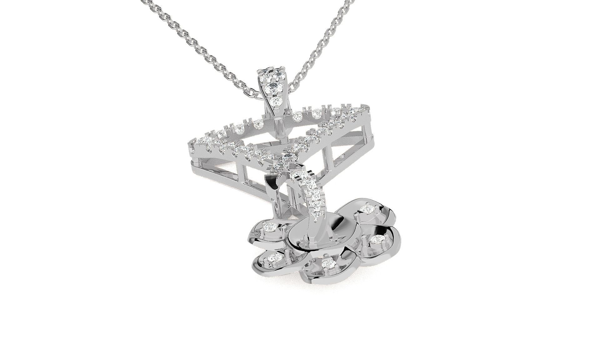 Light wt Pendant Earrings Set 3dm stl obj mtl gltf glb renders  3D print model_14