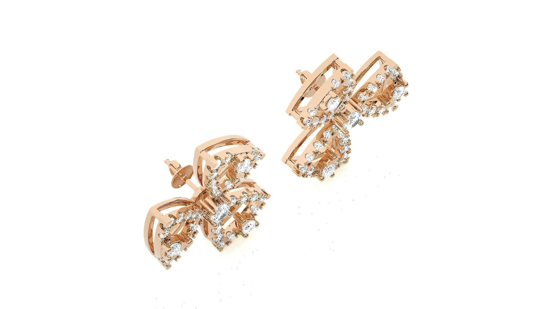 Light wt Pendant Earrings Set 3dm stl obj mtl gltf glb renders  3D print model_5