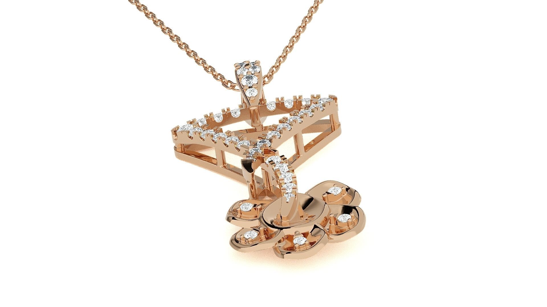 Light wt Pendant Earrings Set 3dm stl obj mtl gltf glb renders  3D print model_7