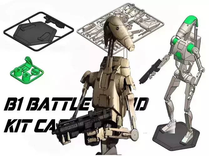 Star Wars B1 Battle 3D print model