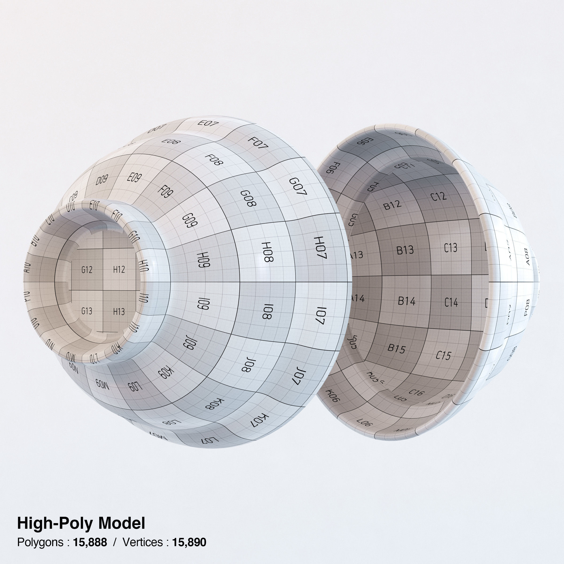 Gyudon and Donburi bowl with lid - Japanese Beef Rice Bowl Low-poly 3D model_22