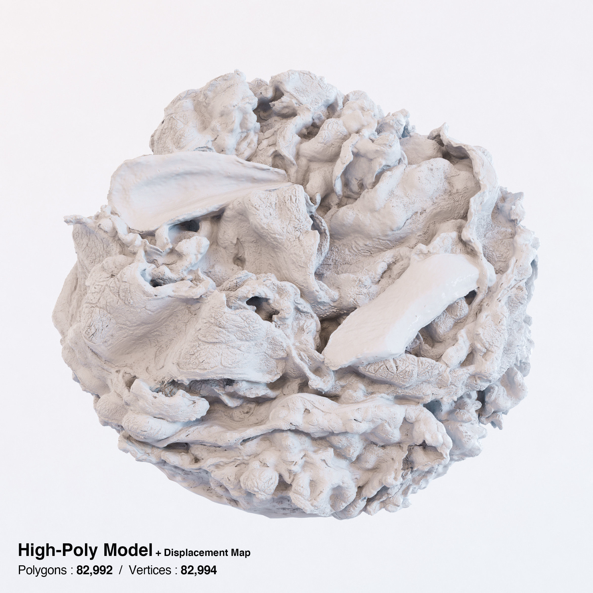 Gyudon and Donburi bowl with lid - Japanese Beef Rice Bowl Low-poly 3D model_10