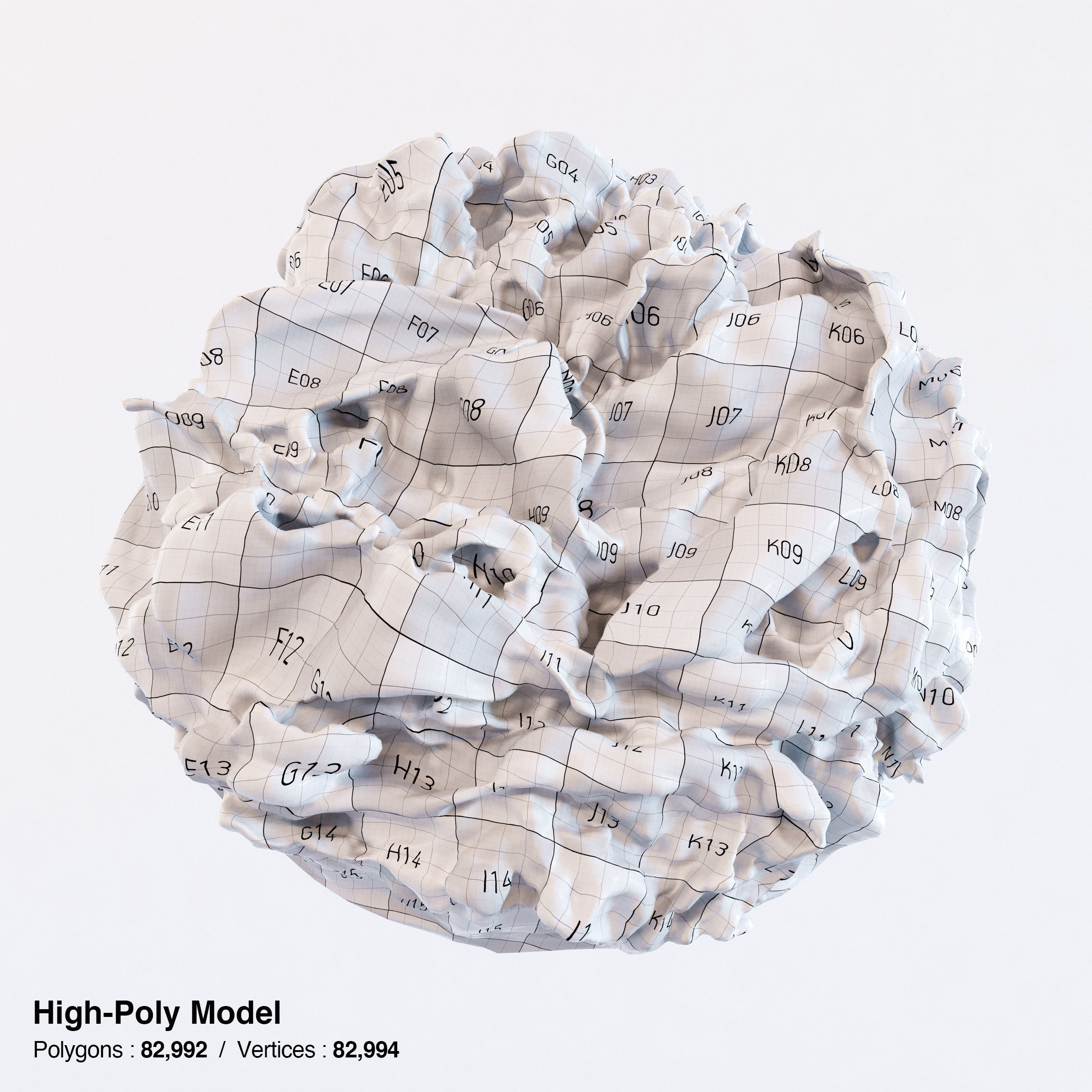 Gyudon and Donburi bowl with lid - Japanese Beef Rice Bowl Low-poly 3D model_12