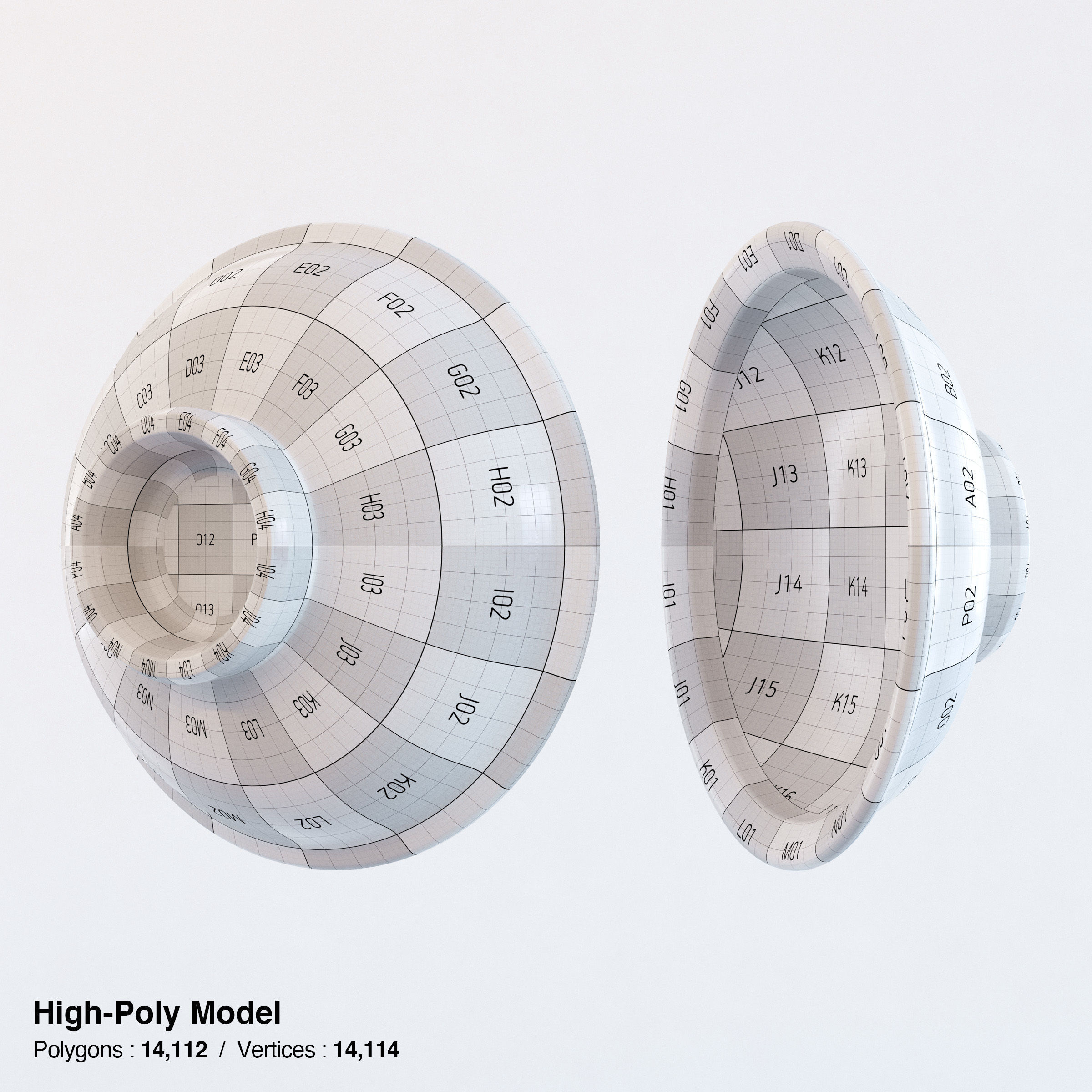 Gyudon and Donburi bowl with lid - Japanese Beef Rice Bowl Low-poly 3D model_28