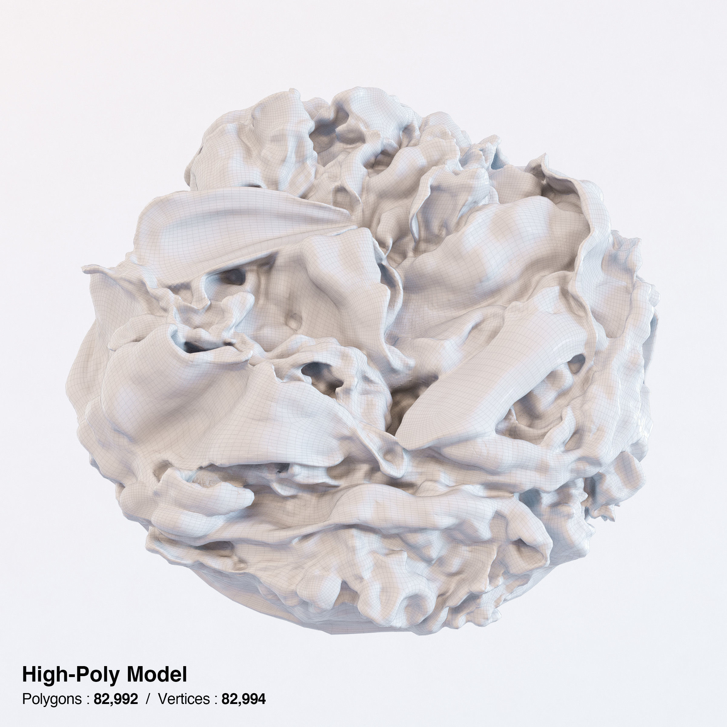 Gyudon and Donburi bowl with lid - Japanese Beef Rice Bowl Low-poly 3D model_11