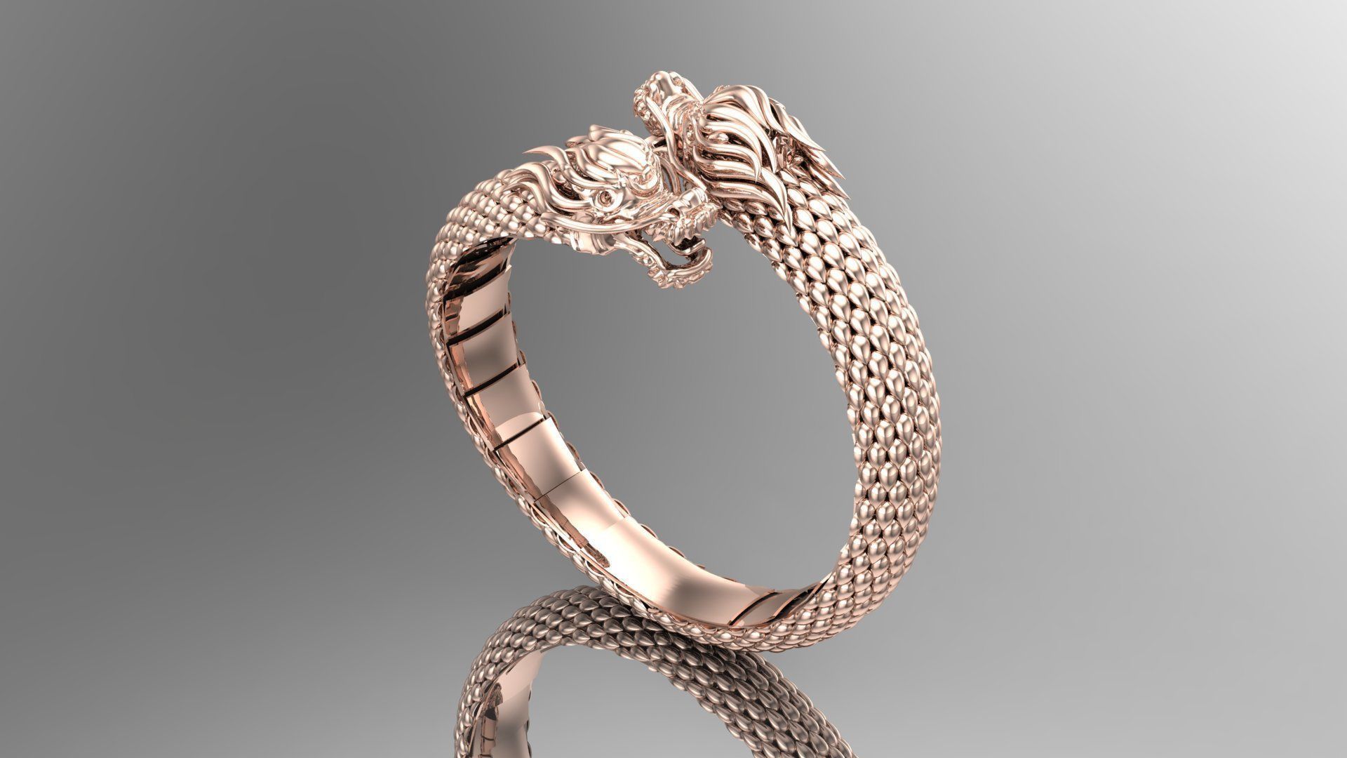 dragon bracelet 3D print model_5