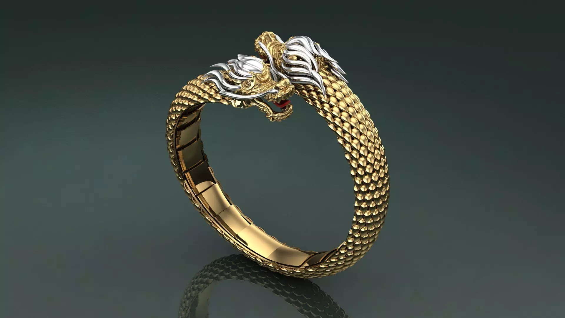 dragon bracelet 3D print model_0