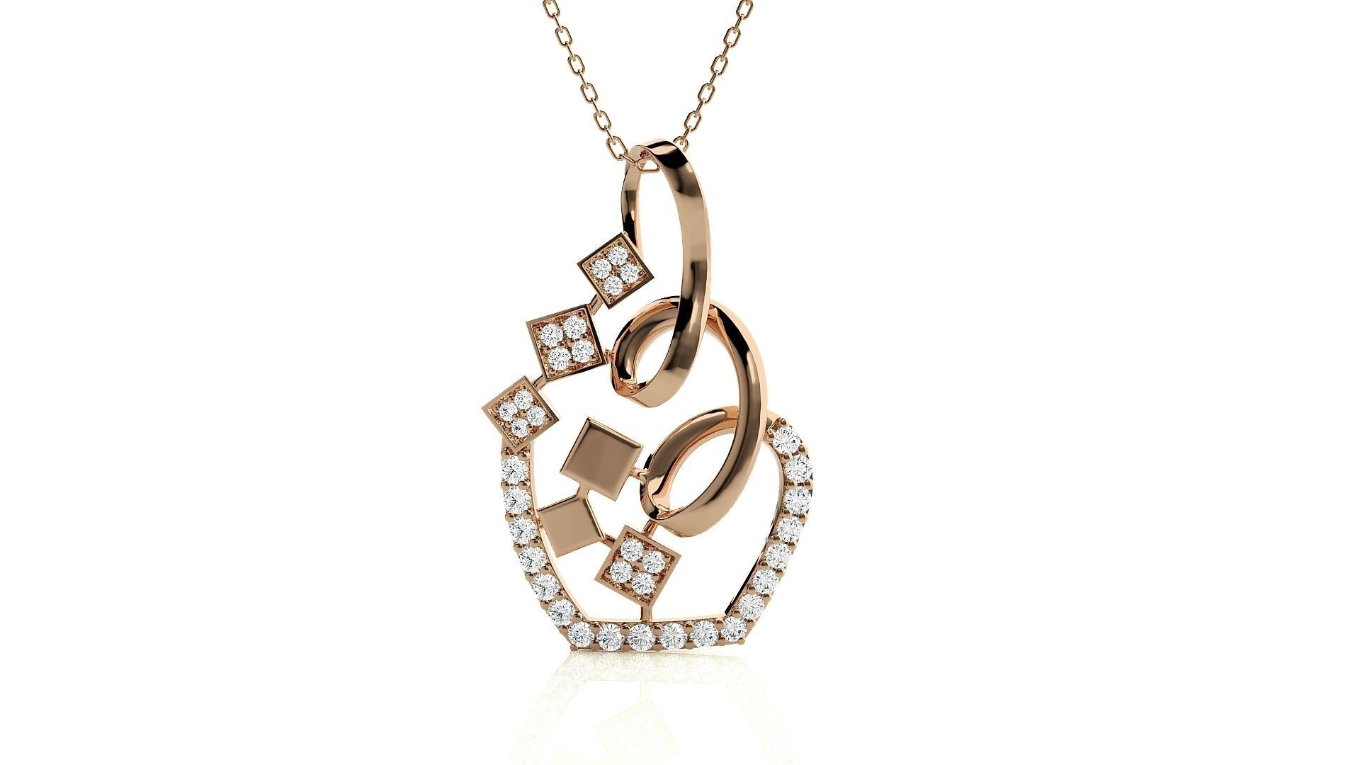 Flower Vase High Jewelry Pendant Earrings Set 3dm stl obj mtl  3D print model_1