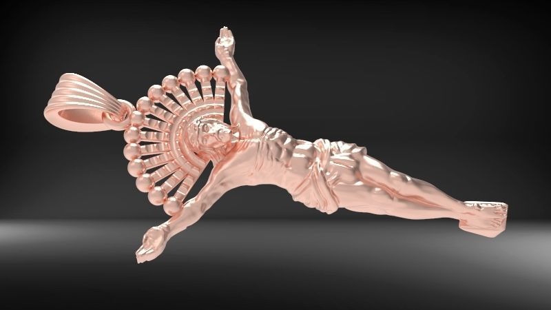 JESUS BODY CRUCIFIX PENDANT NECKLACE 3D print model_18
