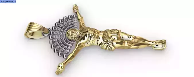 JESUS BODY CRUCIFIX PENDANT NECKLACE 3D print model JESUS BODY CRUCIFIX PENDANT NECKLACE 3D print model