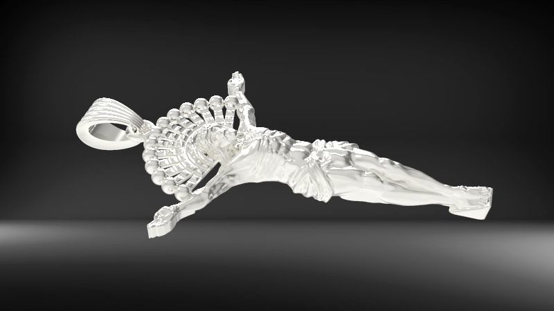 JESUS BODY CRUCIFIX PENDANT NECKLACE 3D print model_21