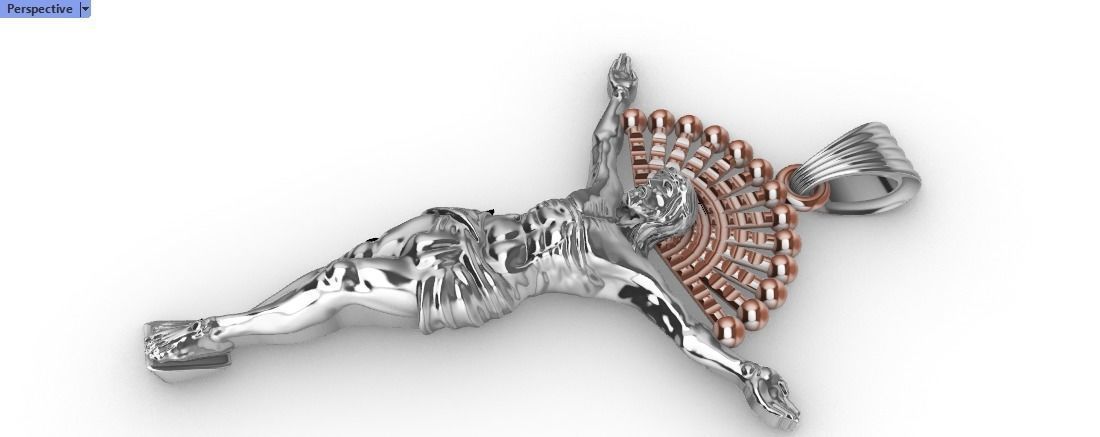 JESUS BODY CRUCIFIX PENDANT NECKLACE 3D print model_7