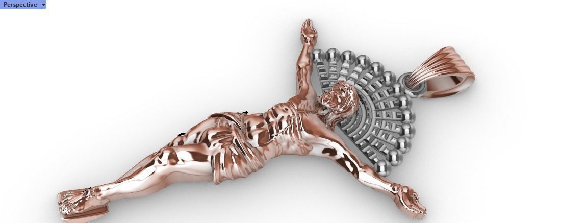 JESUS BODY CRUCIFIX PENDANT NECKLACE 3D print model_6