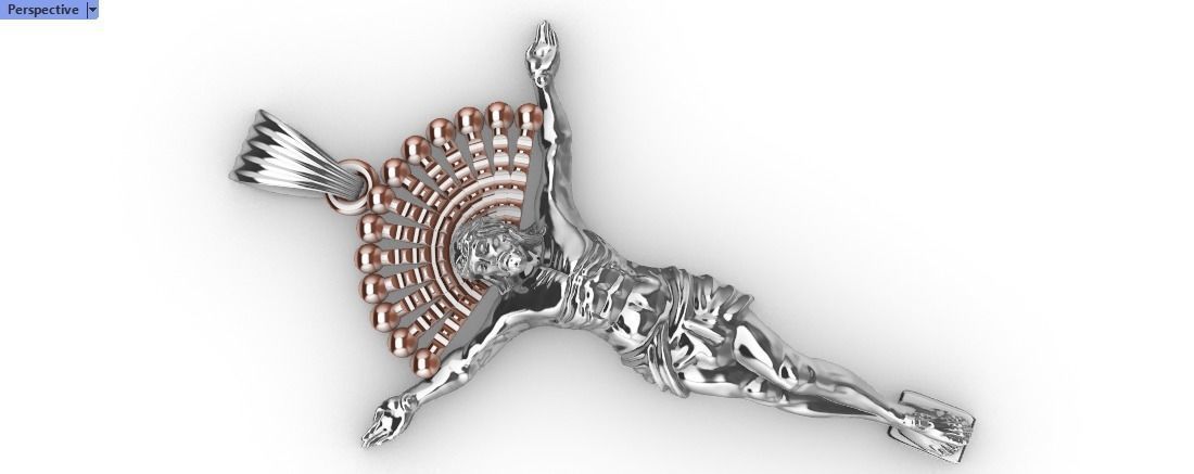 JESUS BODY CRUCIFIX PENDANT NECKLACE 3D print model_9