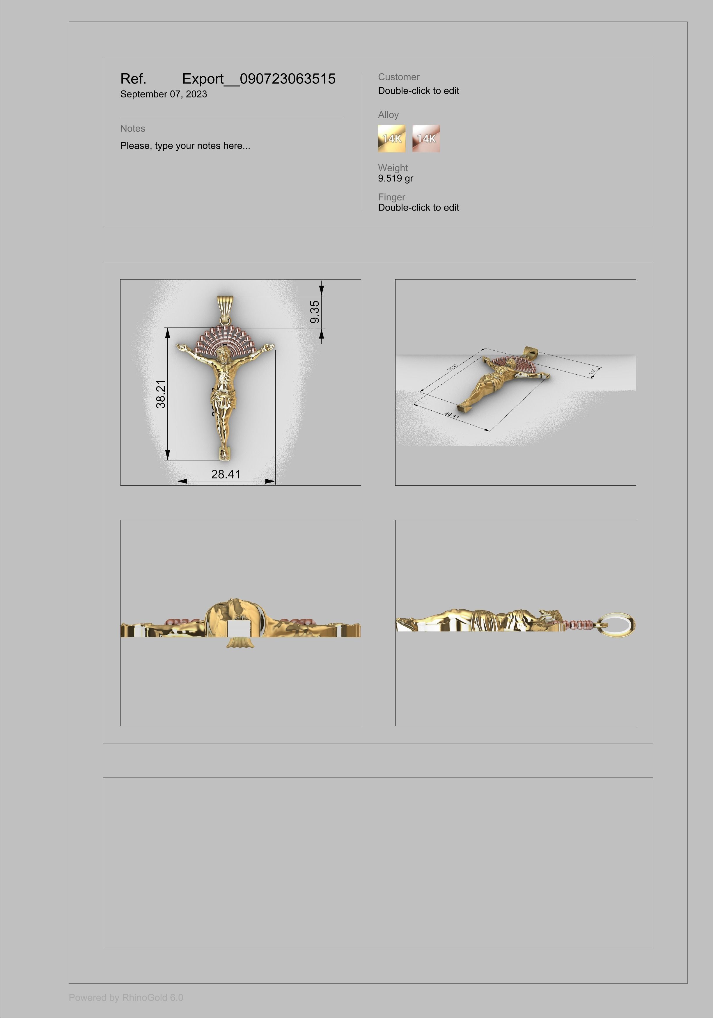 JESUS BODY CRUCIFIX PENDANT NECKLACE 3D print model_5