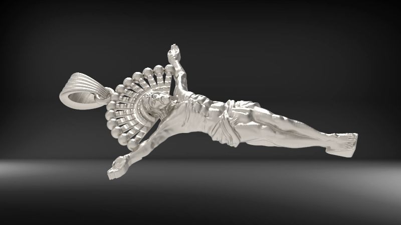 JESUS BODY CRUCIFIX PENDANT NECKLACE 3D print model_27