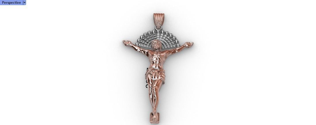 JESUS BODY CRUCIFIX PENDANT NECKLACE 3D print model_8
