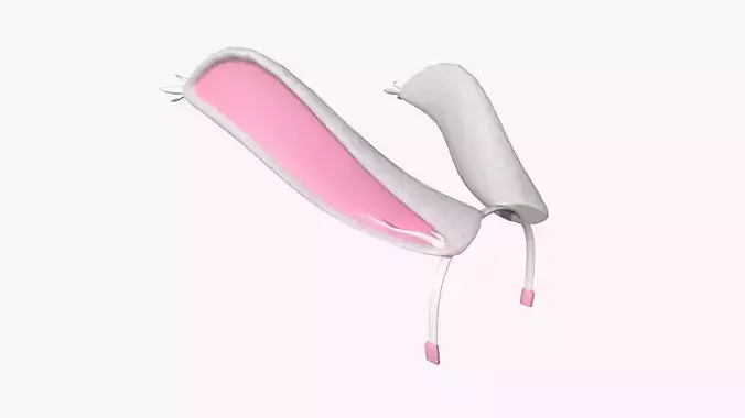 Furry Ears Tiara I06 - Headband Character Design Low-poly 3D model