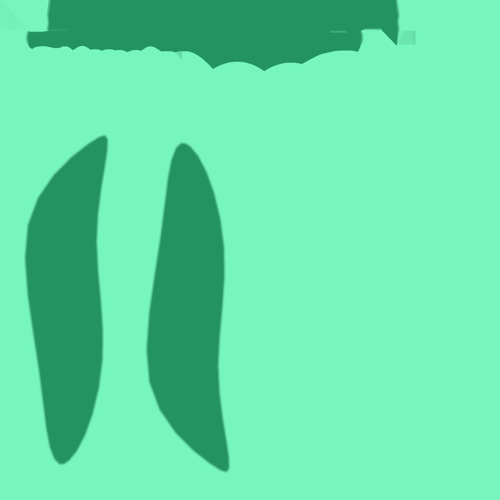 Furry Ears Tiara I07 - Headband Character Design Low-poly 3D model_17