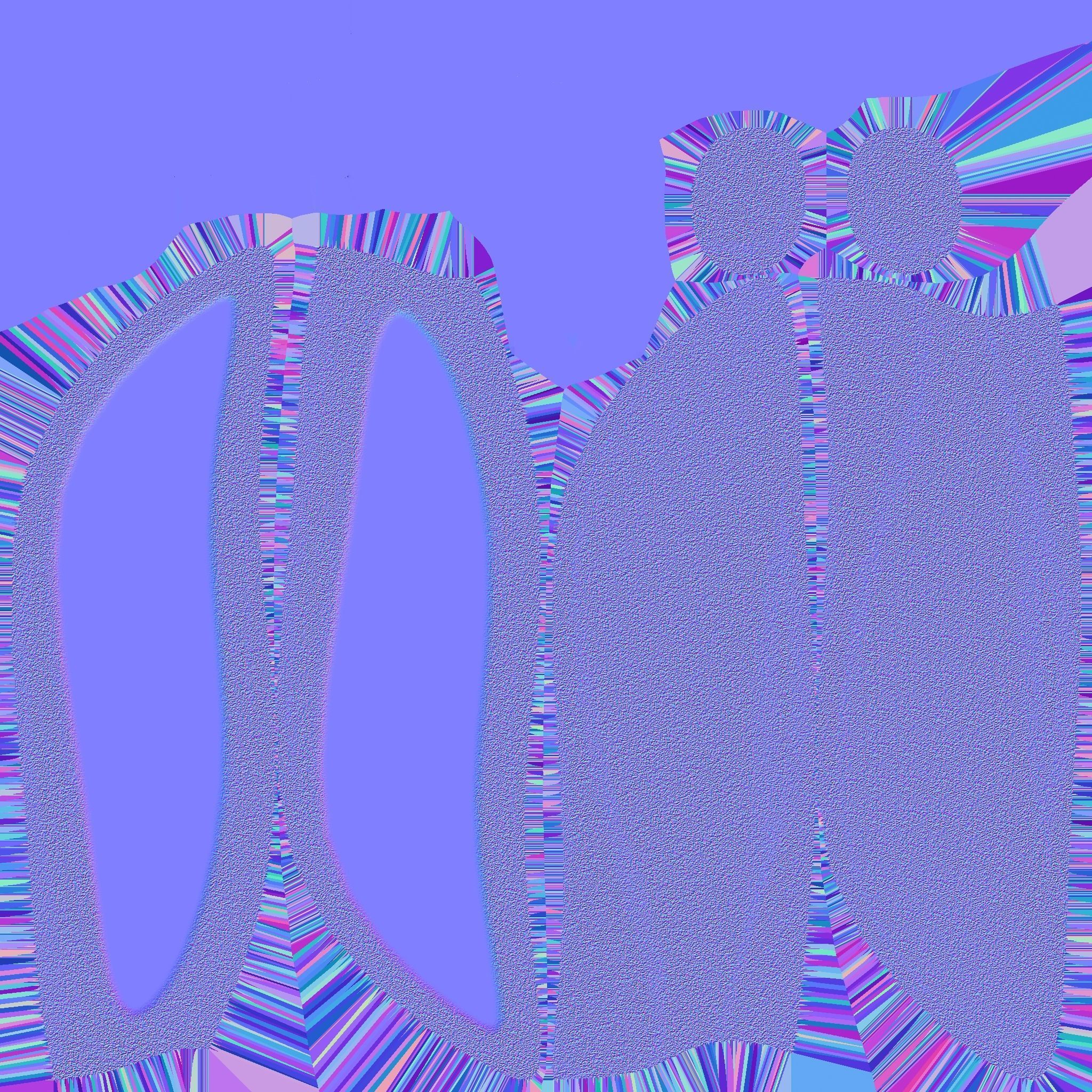 Furry Ears Tiara I08 Purple - Headband Character Design Low-poly 3D model_20