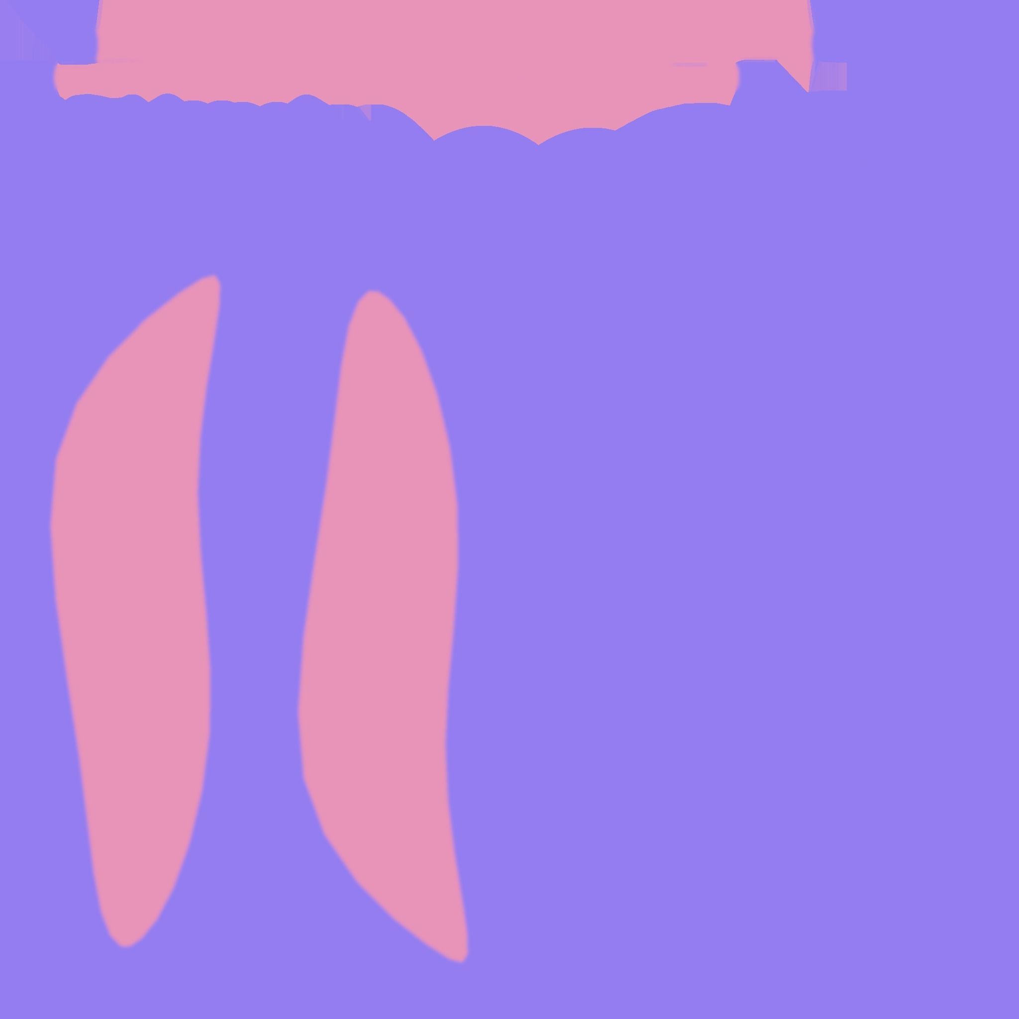 Furry Ears Tiara I08 Purple - Headband Character Design Low-poly 3D model_17