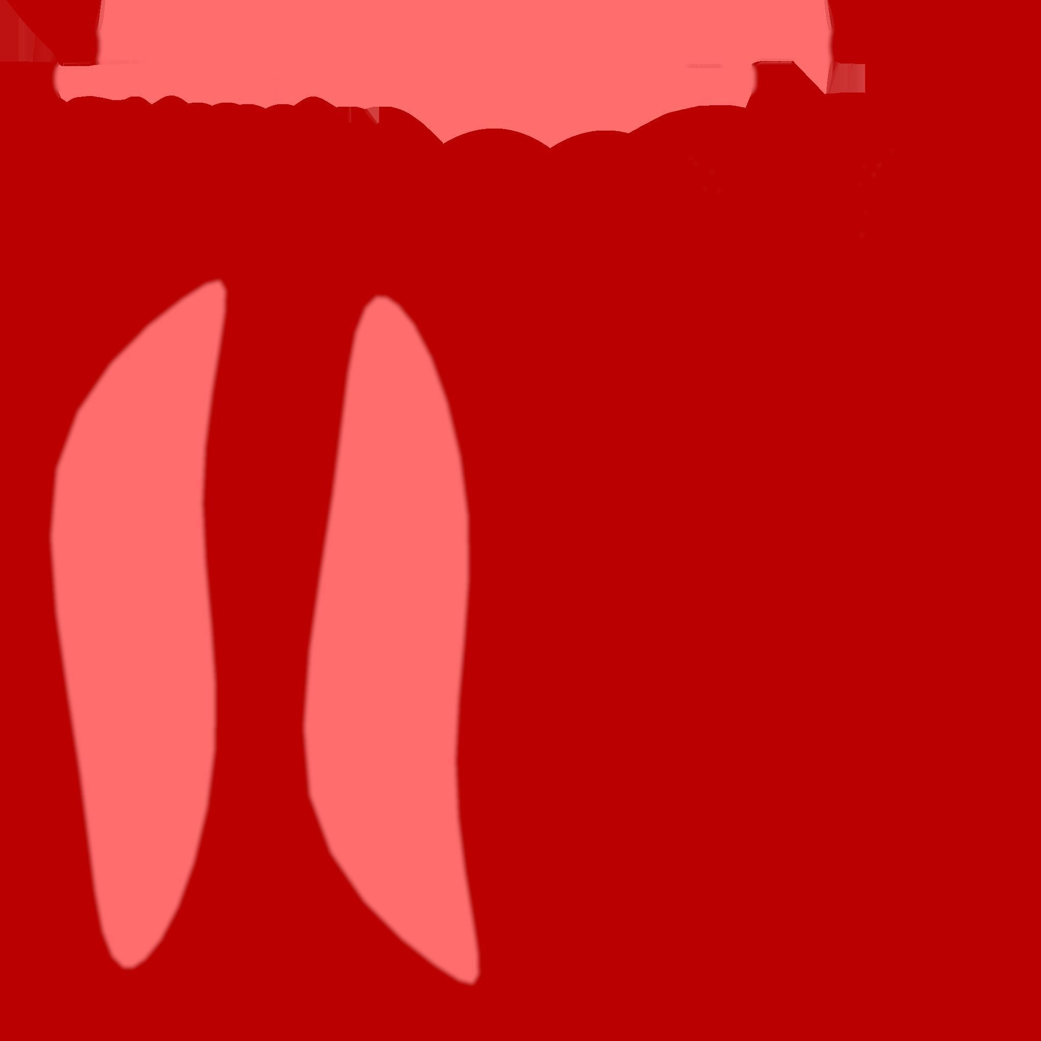 Furry Ears Tiara I10 Red - Headband Character Design Low-poly 3D model_17