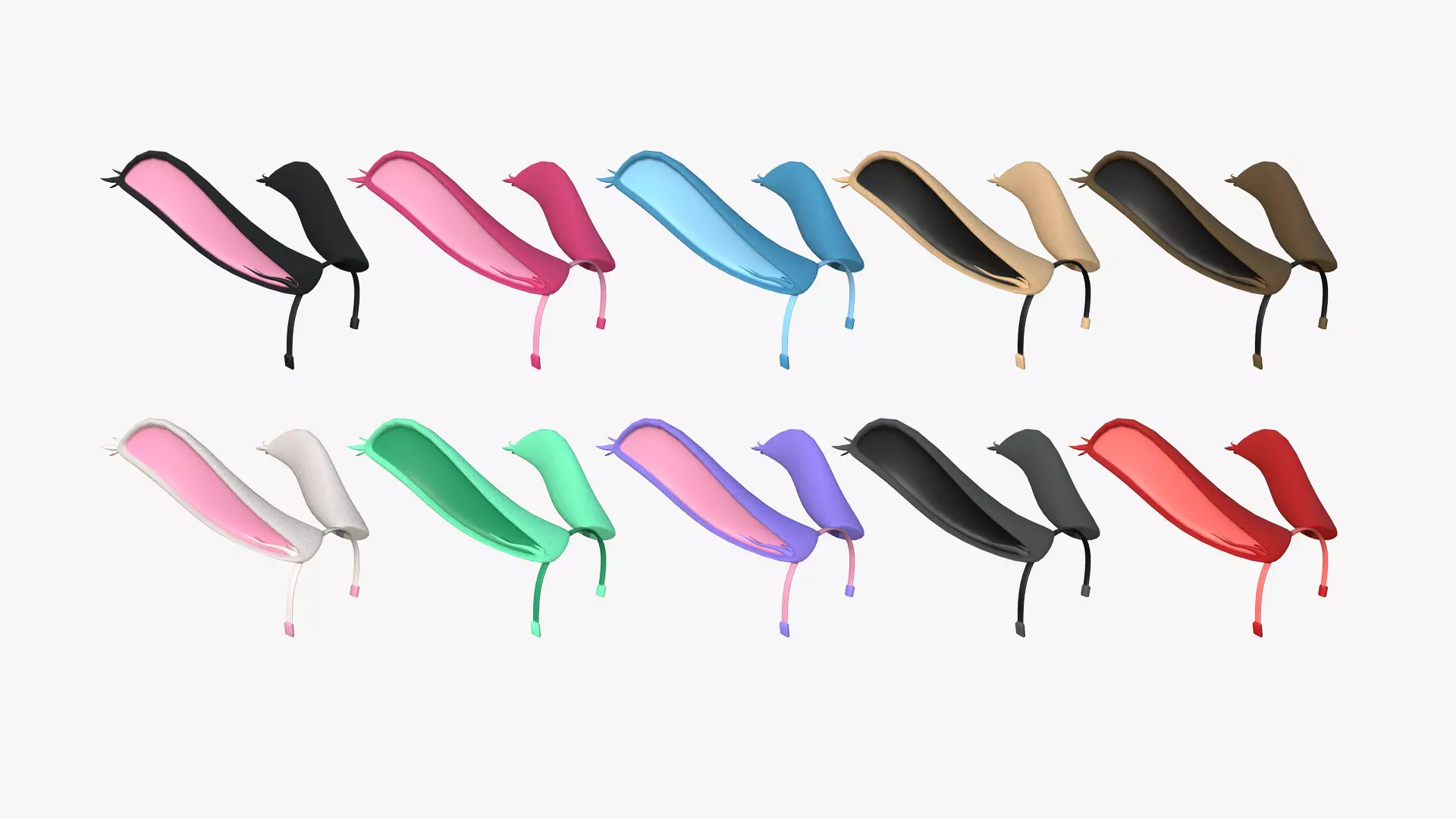 10 Furry Ears Tiara I Collection - Headband Character Design _0