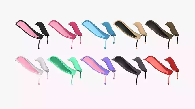 10 Furry Ears Tiara I Collection - Headband Character Design 