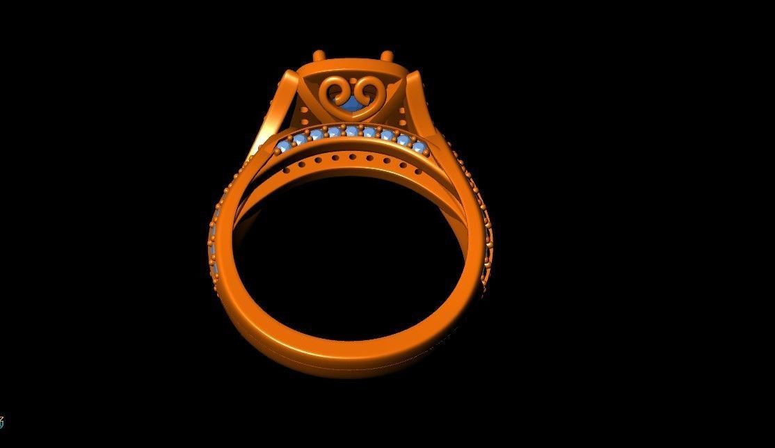 flow ring  3D print model_8