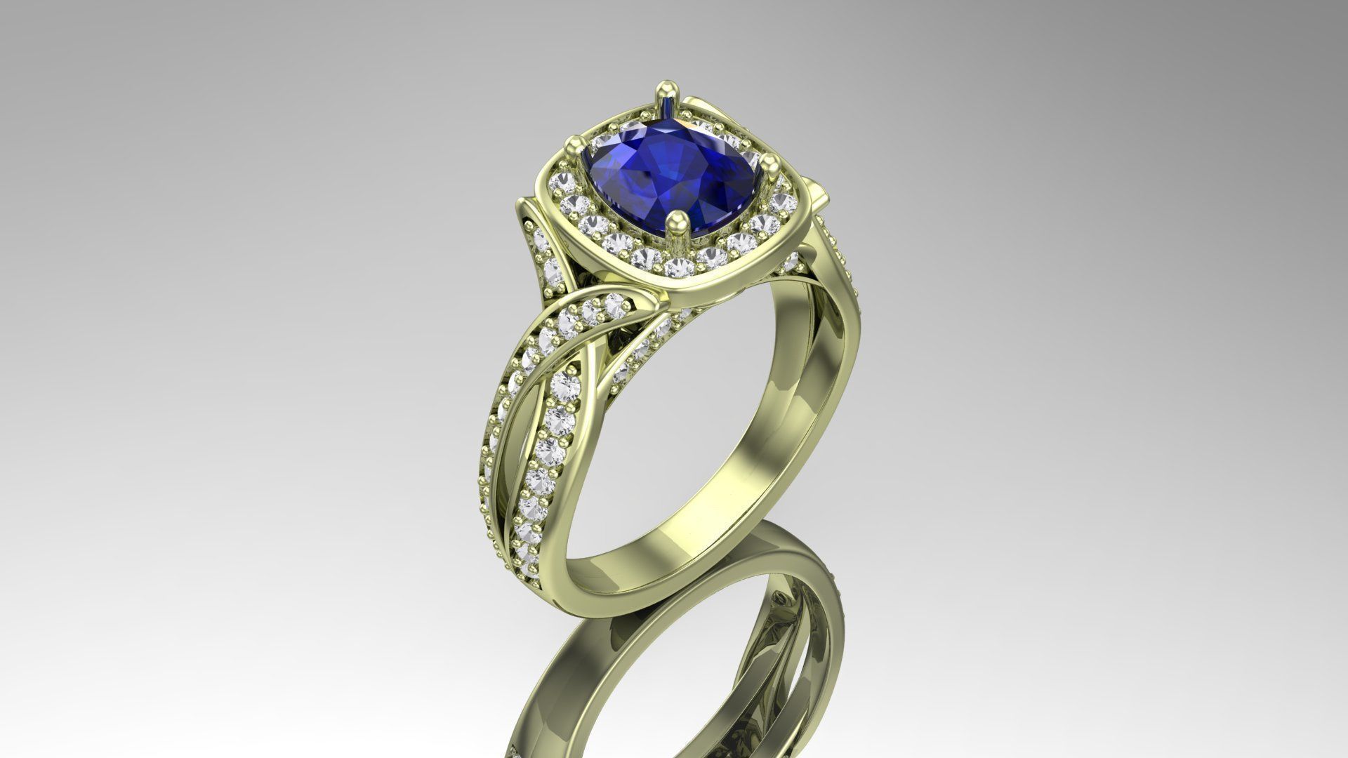 flow ring  3D print model_6
